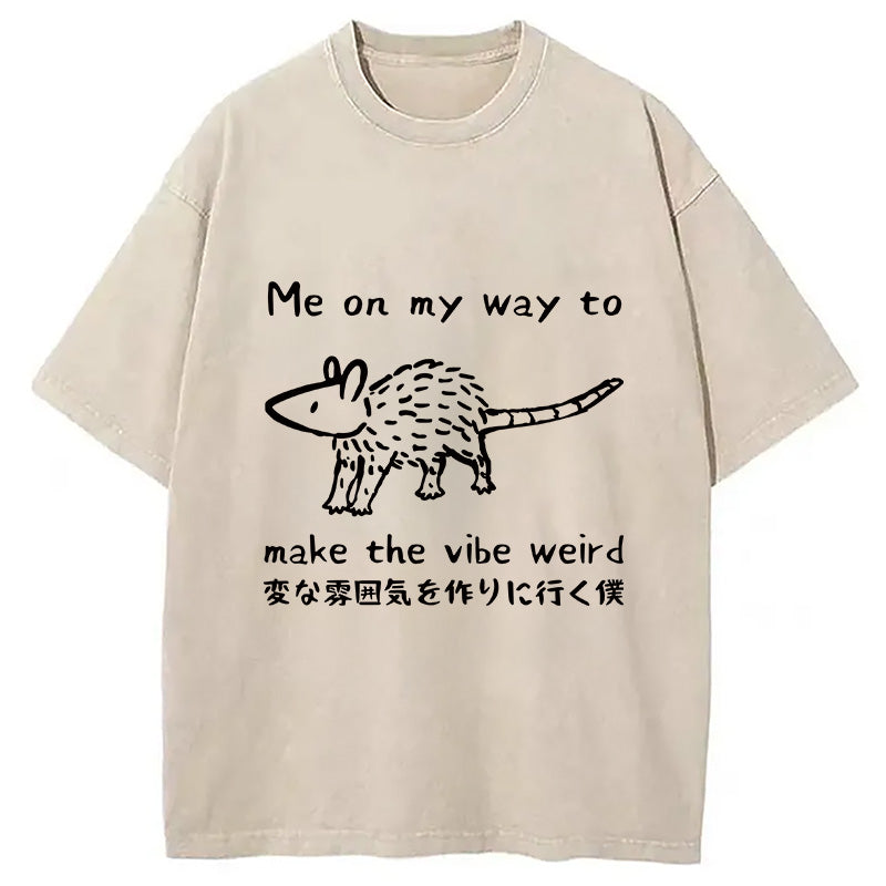 bbb Making The Vibe Weird Washed T-Shirt