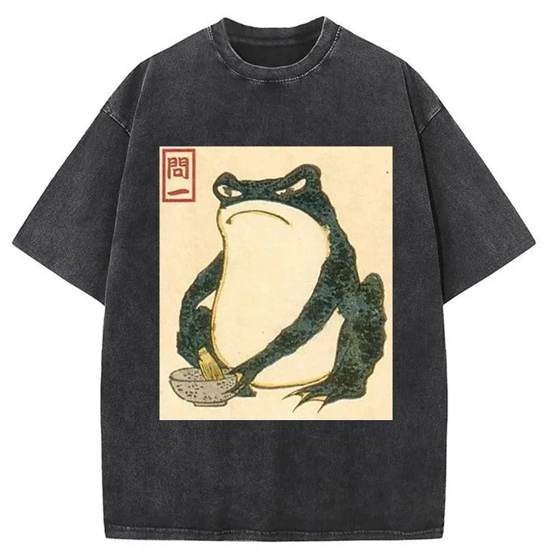 bbb Matsumoto Hoji Japanese Frog Washed T-Shirt