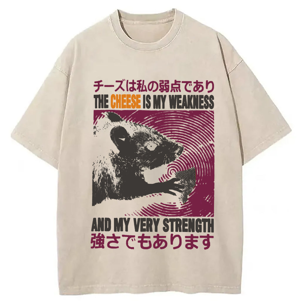 bbb The Cheese is My Weakness Washed T-Shirt