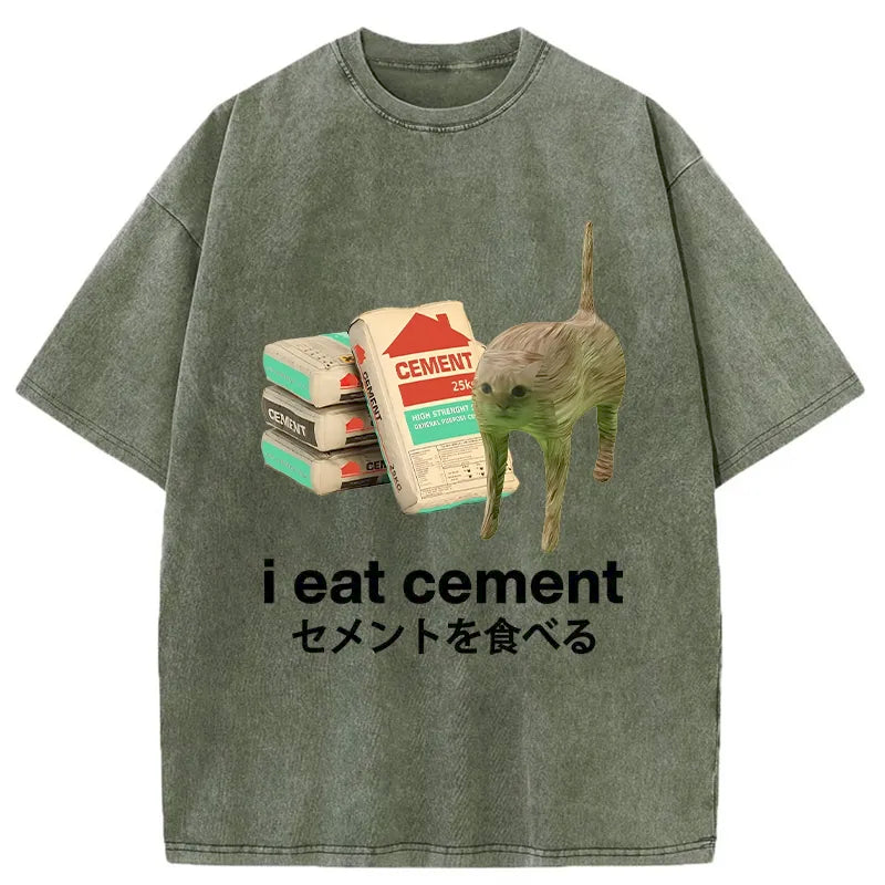 bbb I Eat Cement Washed T-Shirt