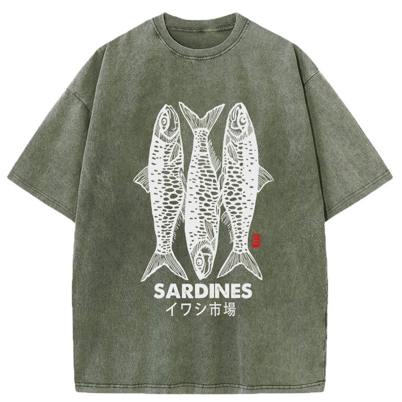 bbb Sardines Market Washed T-Shirt