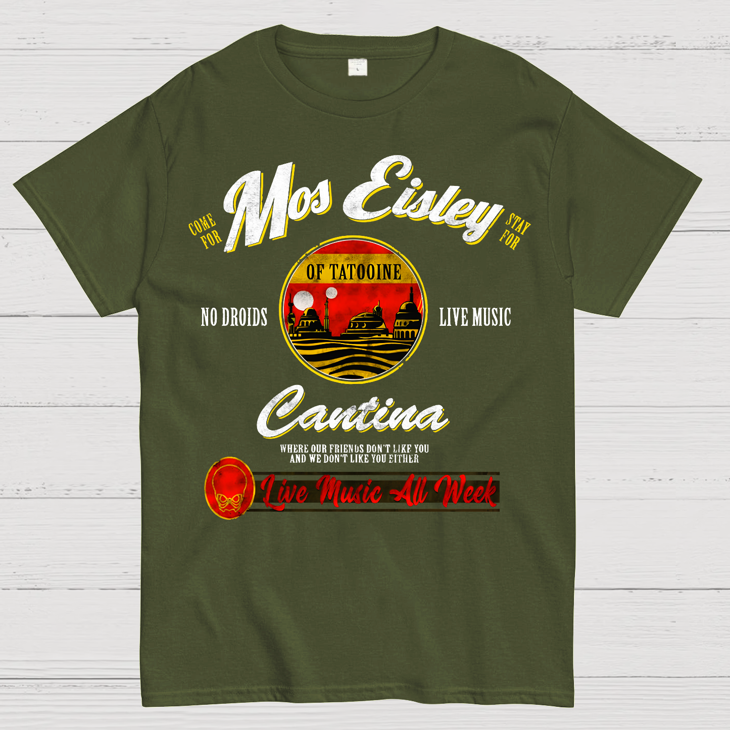 Mos Eisley Cantina Tatooine Graphic Print T-Shirt