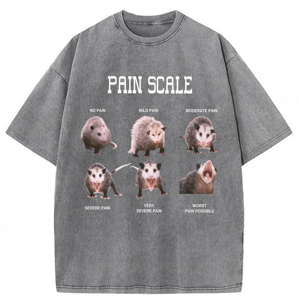 bbb Nurse Pain Scale Pain Assessment Washed T-shirt