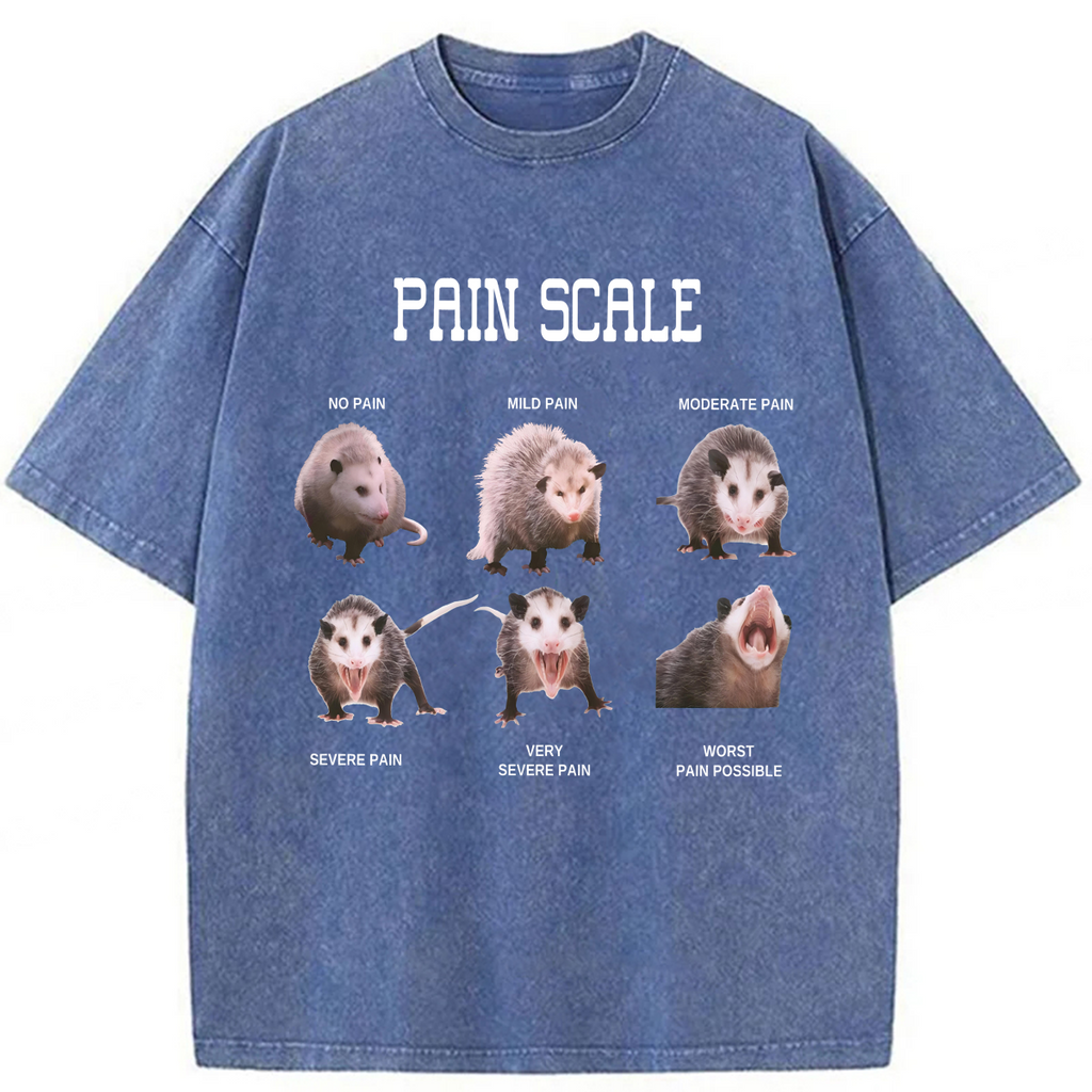 bbb Nurse Pain Scale Pain Assessment Washed T-shirt