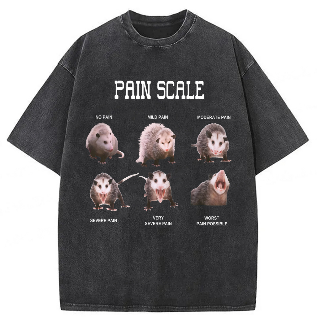 bbb Nurse Pain Scale Pain Assessment Washed T-shirt