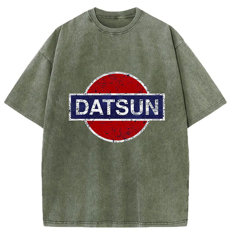 bbb Datsun Vintage Car Washed T-Shirt