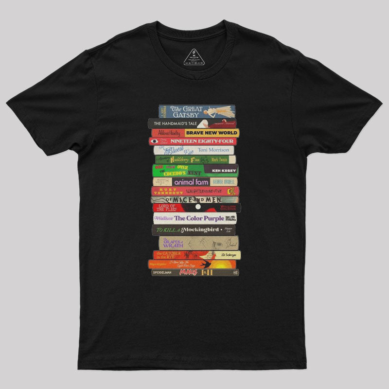 Classic Banned Books Stack  T-Shirt