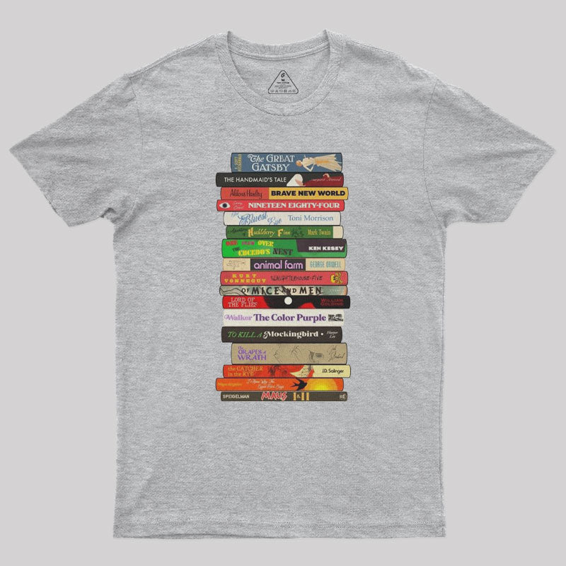 Classic Banned Books Stack  T-Shirt