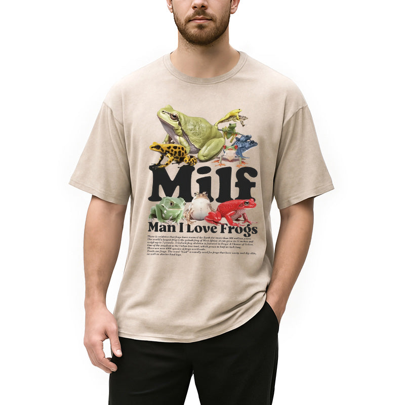 bbb Man I Love Frogs Washed T-Shirt