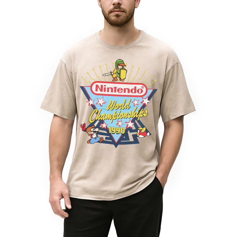 bbb 90s Nintendo World Championship Washed T-Shirt