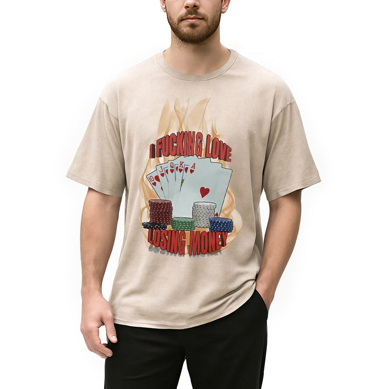 bbb I Love Losing Money Washed T-Shirt