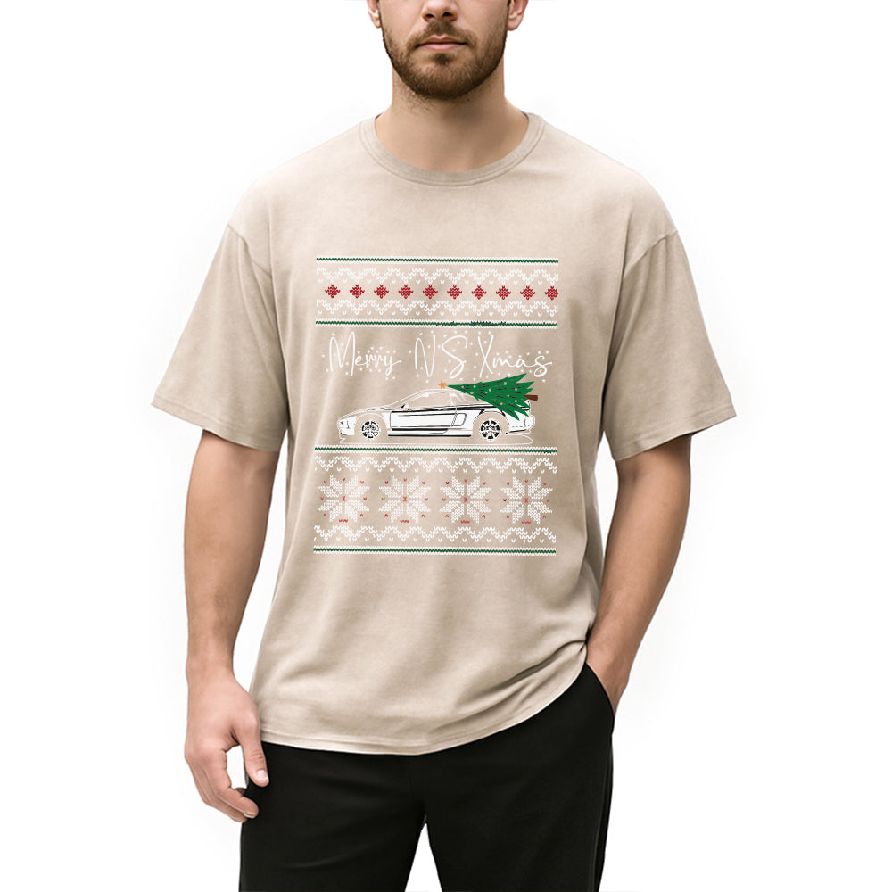 bbb Japanese Sports Car JDM Christmas Washed T-Shirt