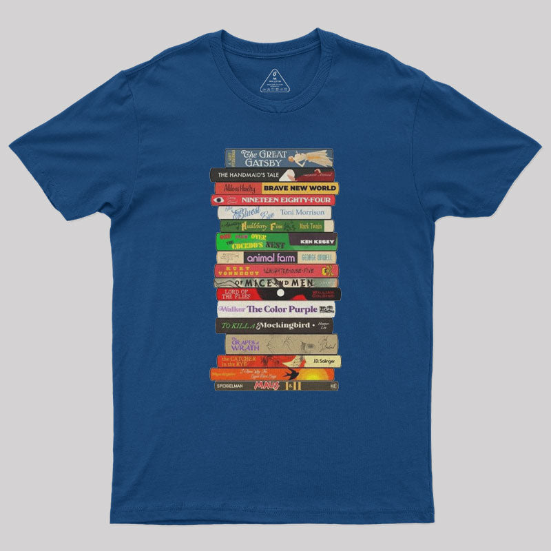 Classic Banned Books Stack  T-Shirt