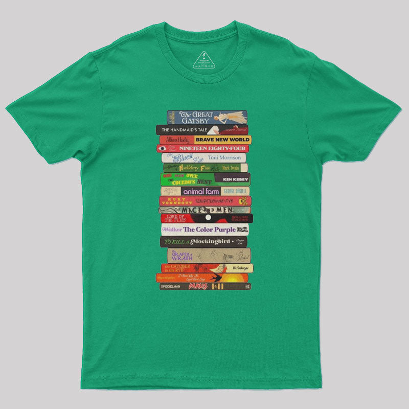 Classic Banned Books Stack  T-Shirt