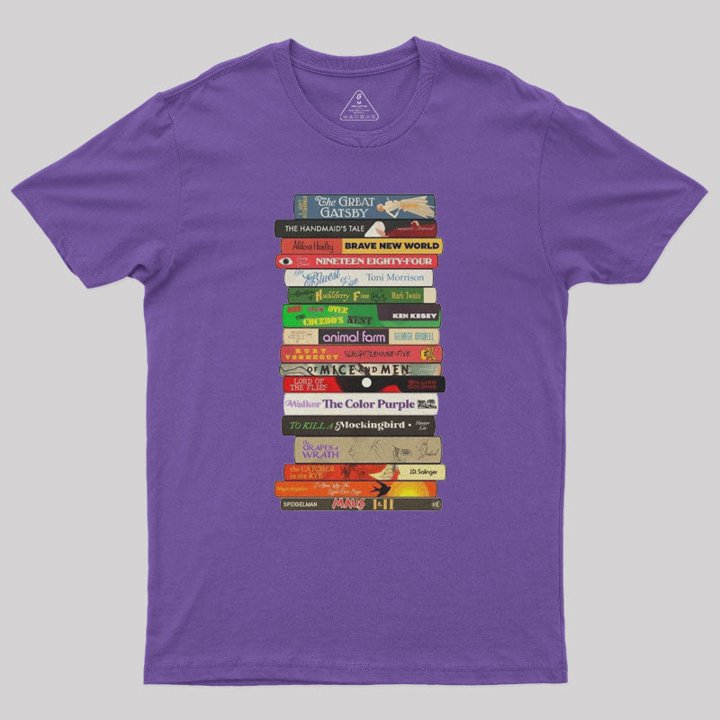 Classic Banned Books Stack  T-Shirt