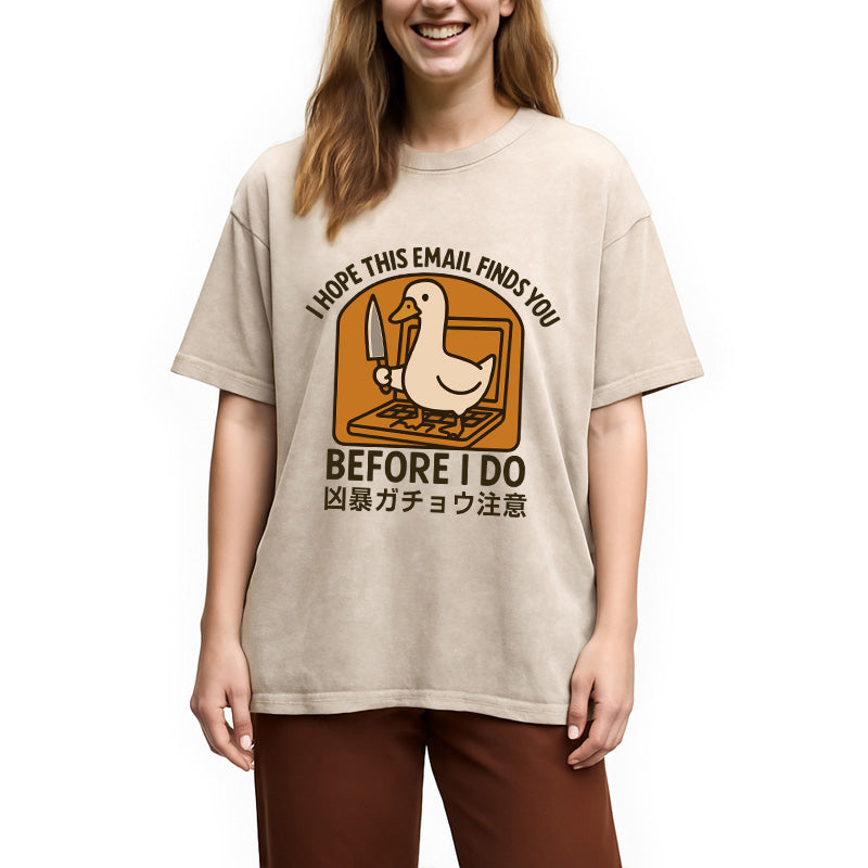 bbb Goose With A Knife Washed T-Shirt