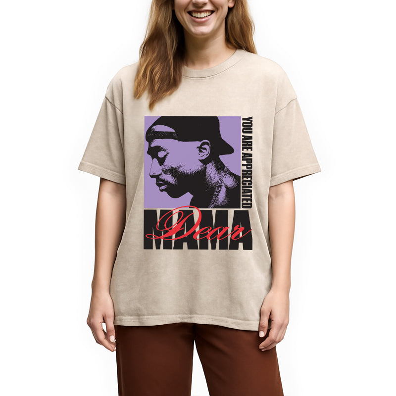 bbb Tupac Dear Mama Appreciated Washed T-Shirt