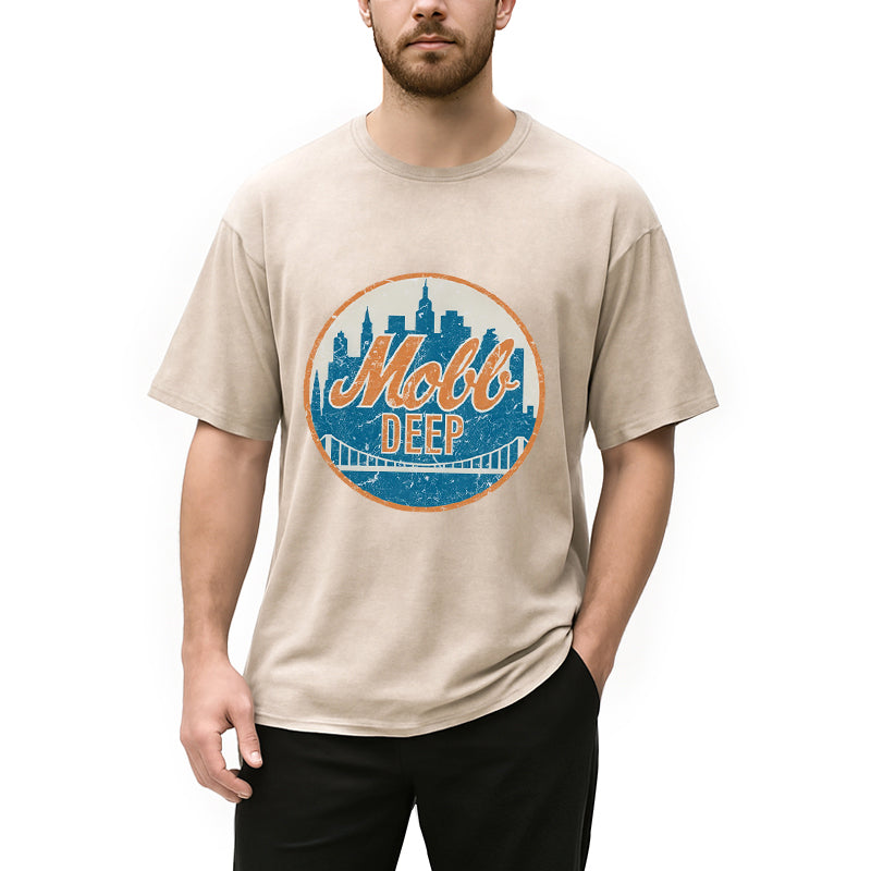 bbb Mobb Deep Queens New York Vintage Washed T-Shirt