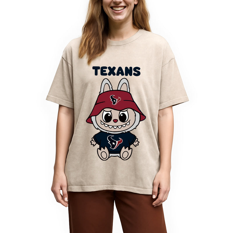 bbb Labubu Doll Monster Washed T-Shirt