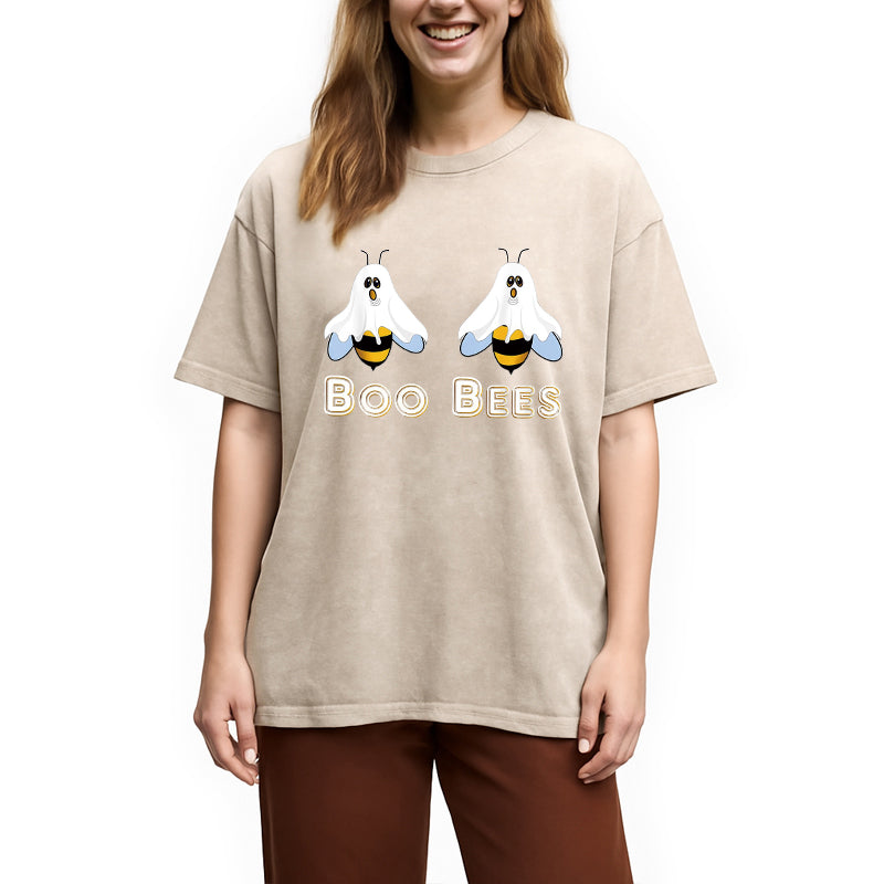 bbb Cute Funny Boobees Halloween Washed T-Shirt
