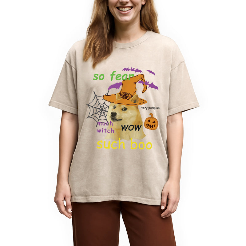 bbb Halloween Doge Washed T-Shirt