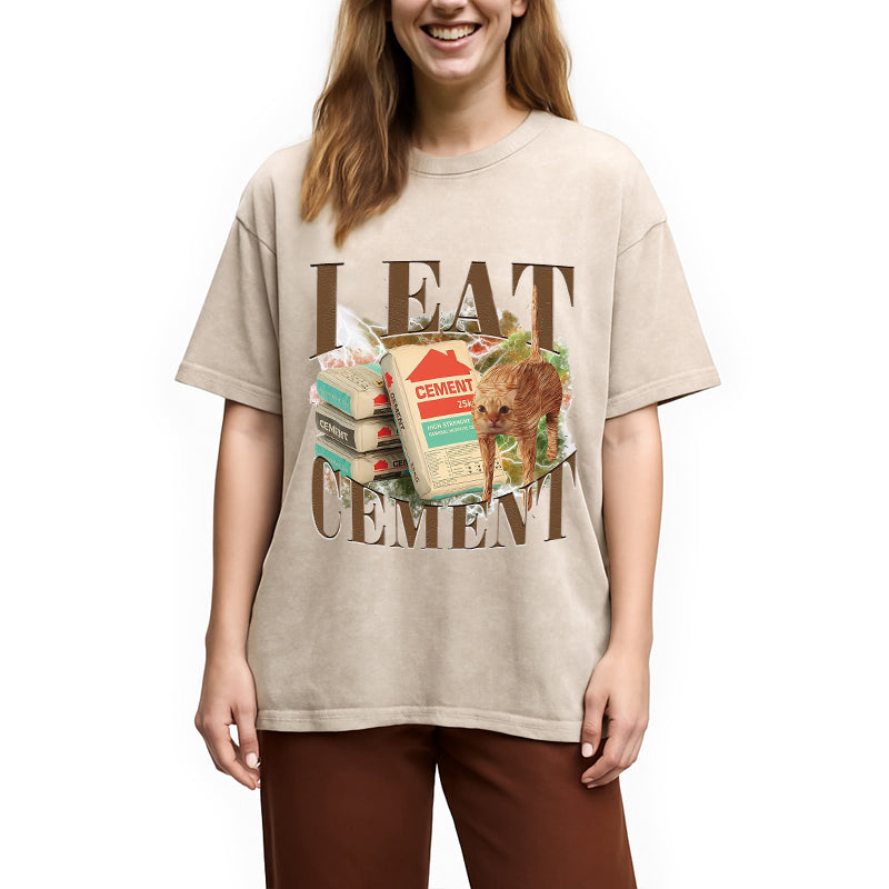 bbb Unhinged I Eat Cement Washed T-Shirt