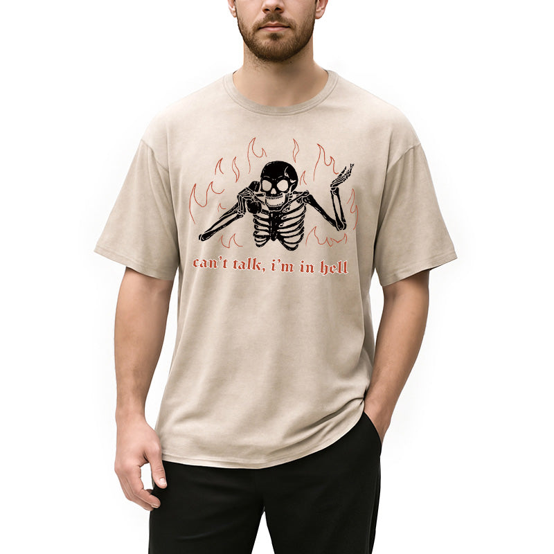 bbb Can't Talk In Hell Washed T-Shirt
