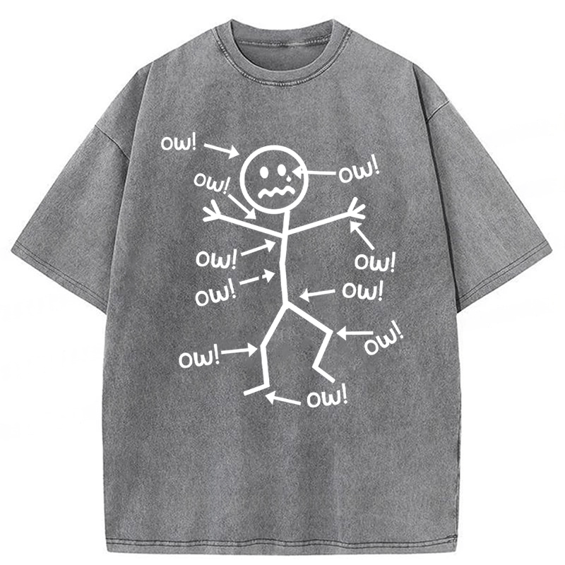 bbb Funny Chronic Pain Awareness Washed T-shirt