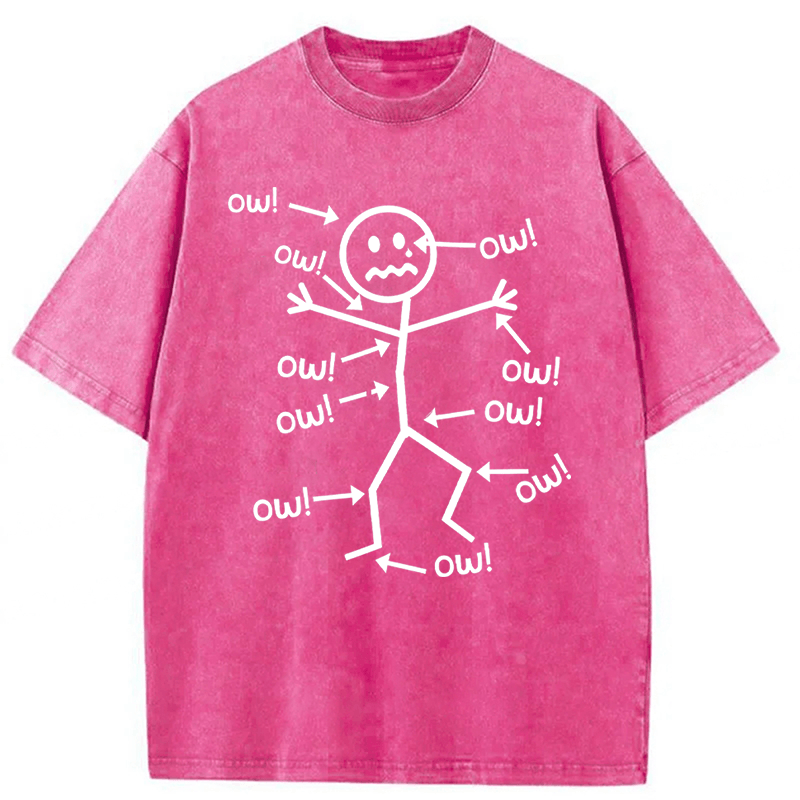 bbb Funny Chronic Pain Awareness Washed T-shirt