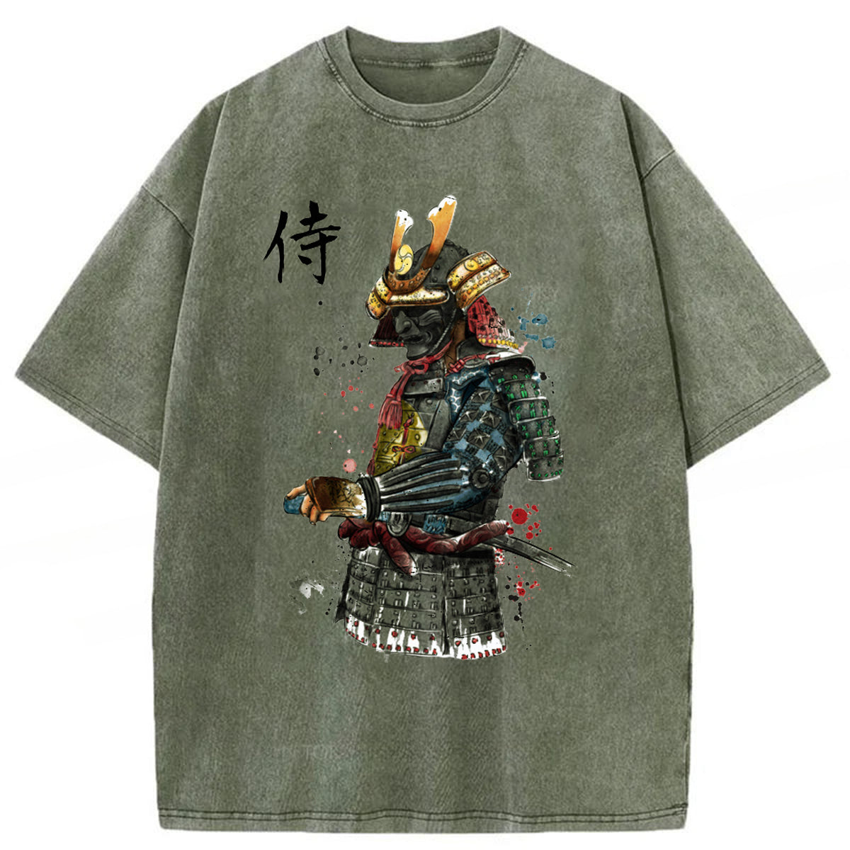 bbb Samurai Watercolor Washed T-shirt