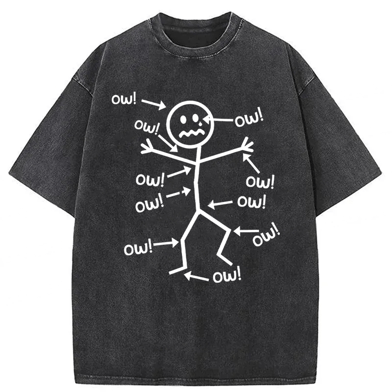 bbb Funny Chronic Pain Awareness Washed T-shirt