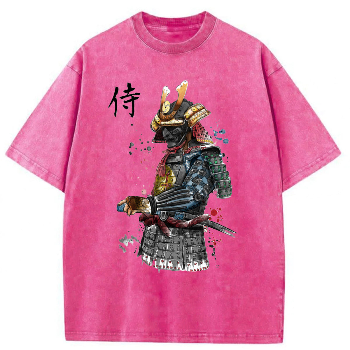bbb Samurai Watercolor Washed T-shirt