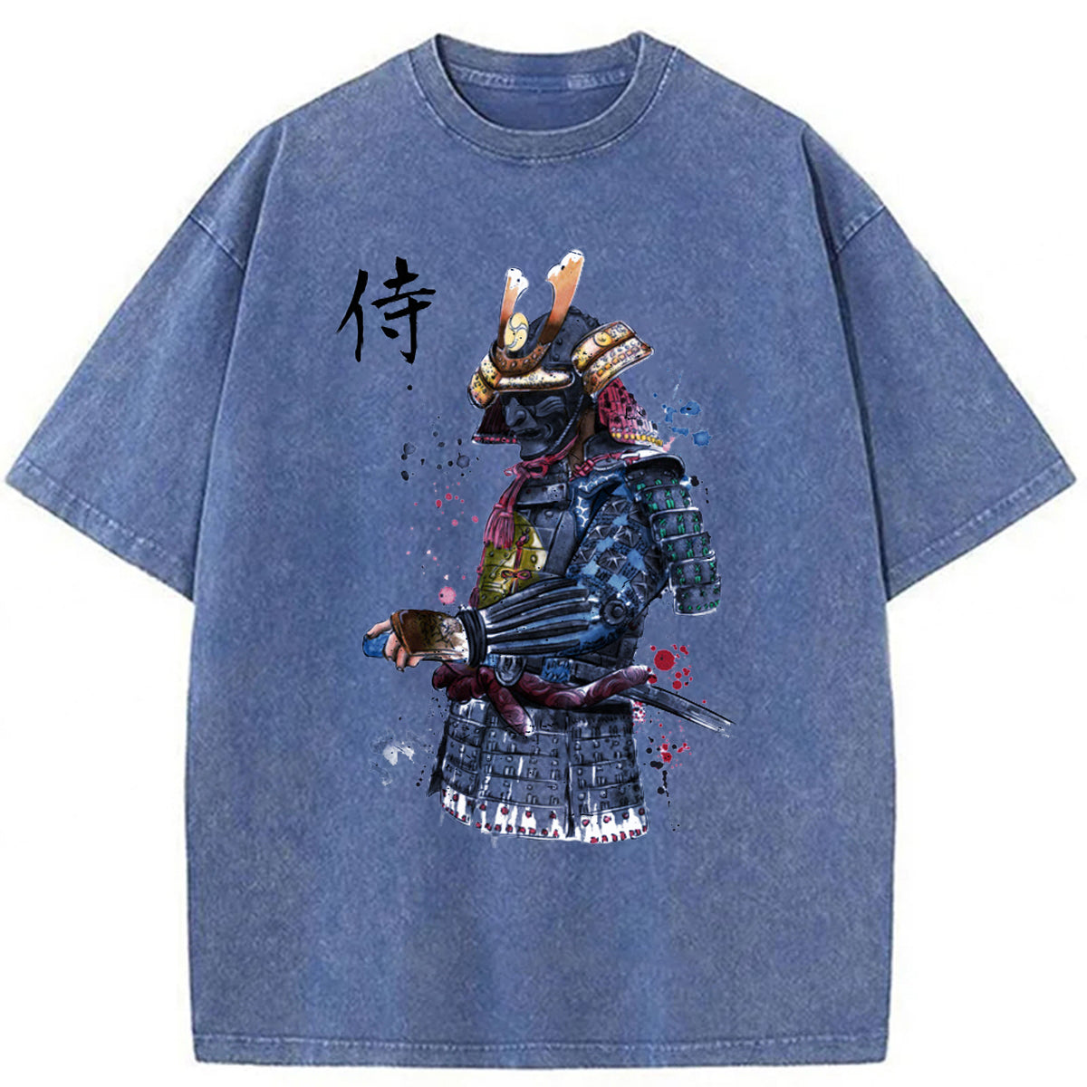 bbb Samurai Watercolor Washed T-shirt
