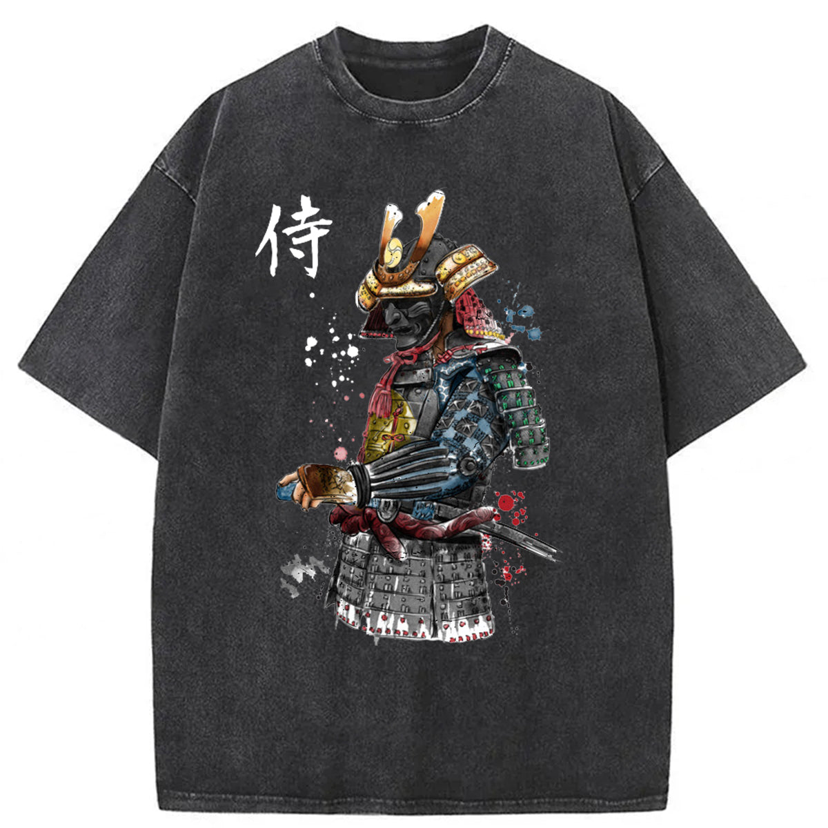 bbb Samurai Watercolor Washed T-shirt