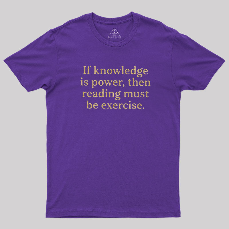 Reading is Exercise  T-Shirt
