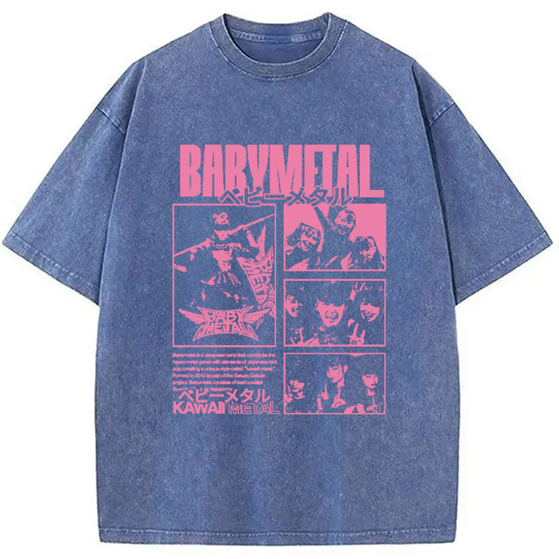 bbb BABYMETAL Merch Washed T-Shirt