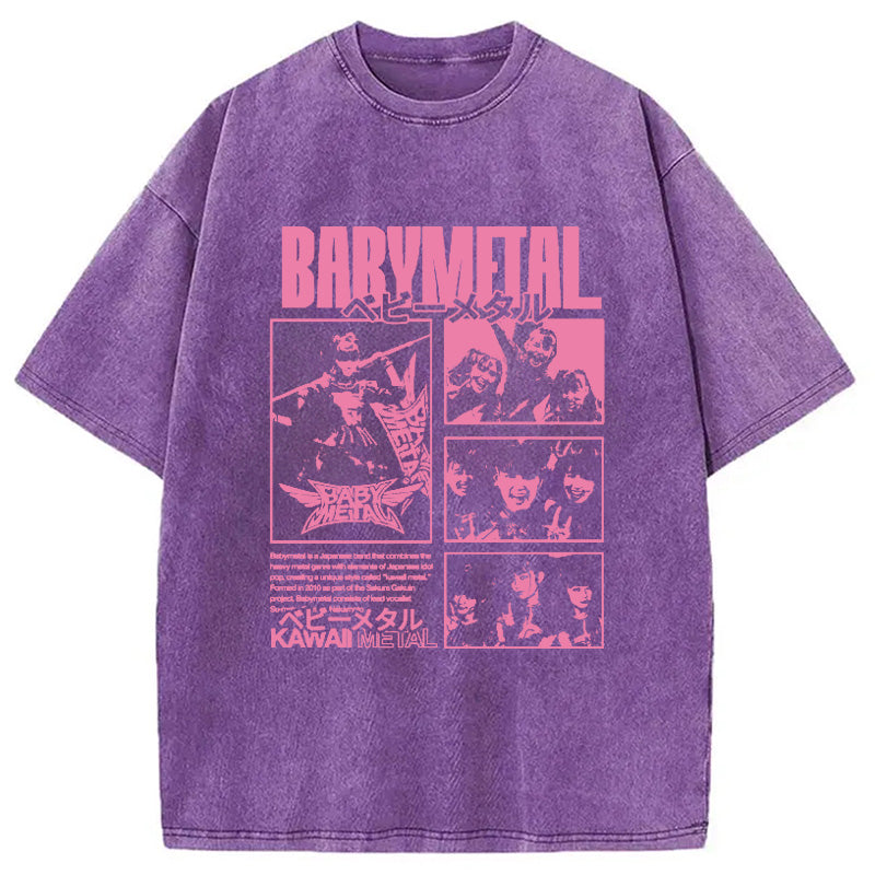 bbb BABYMETAL Merch Washed T-Shirt
