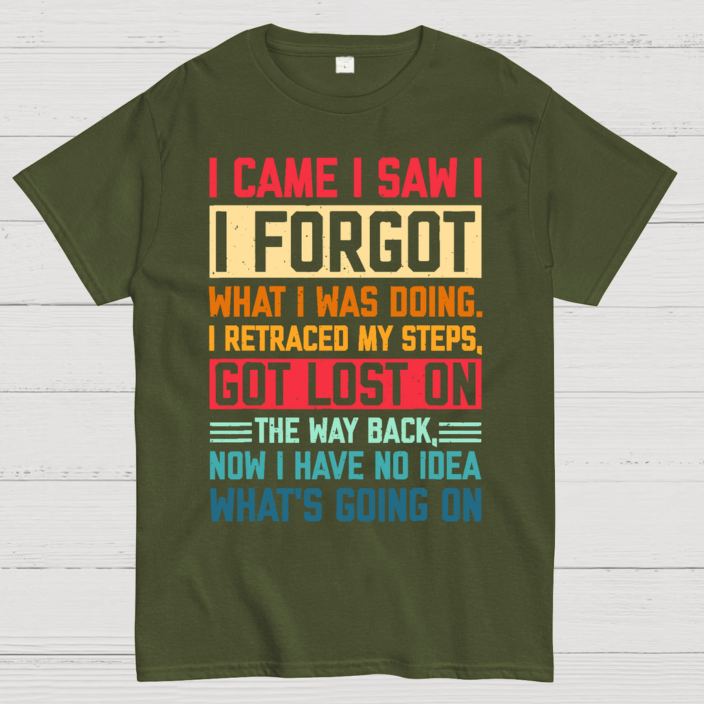 I Came I Saw I Forgot What I Was Doing Sarcastic  T-Shirt
