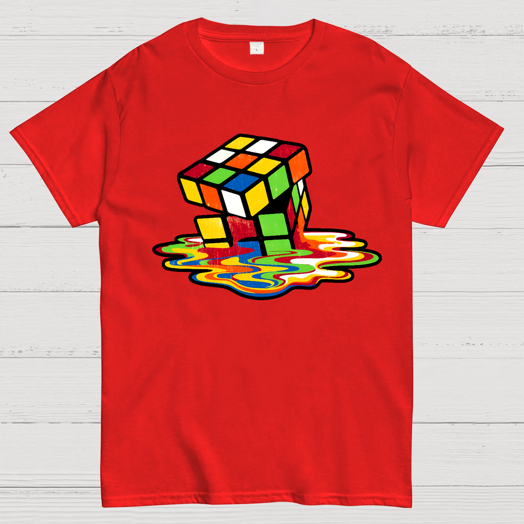 Retro Rubik's Cube Design  T-Shirt