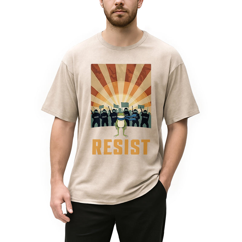 bbb Portland Frog Protest Washed T-Shirt