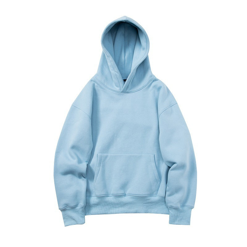 Oversized Unisex-Hoodie in lässiger Passform – kastenförmiger Schnitt, Baumwoll-Layering
