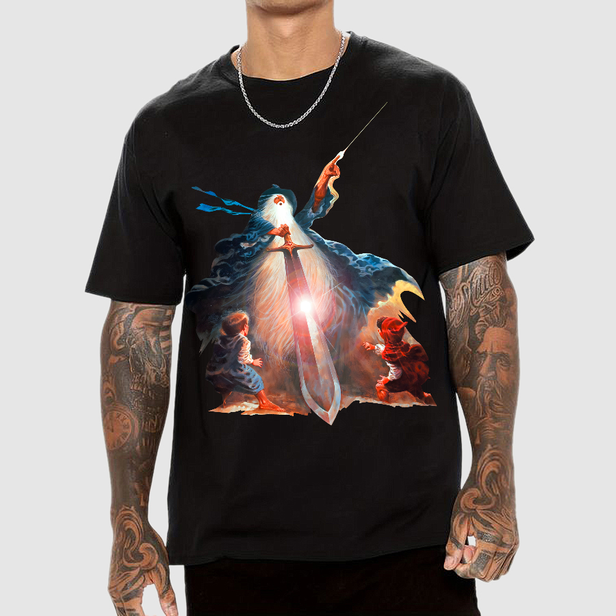Retro Vintage Fantasy The Lord Of The Rings Unisex  T-Shirt