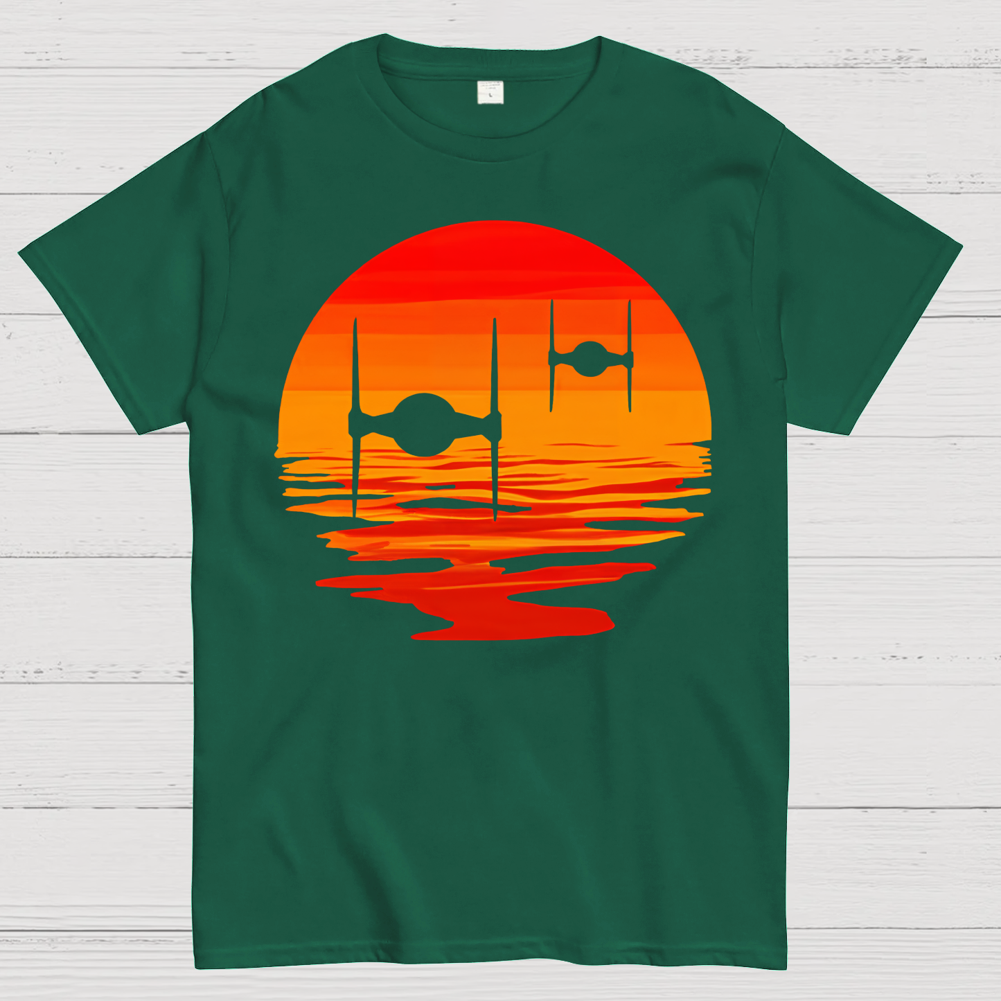 Tie Fighter Sunset  T-Shirt