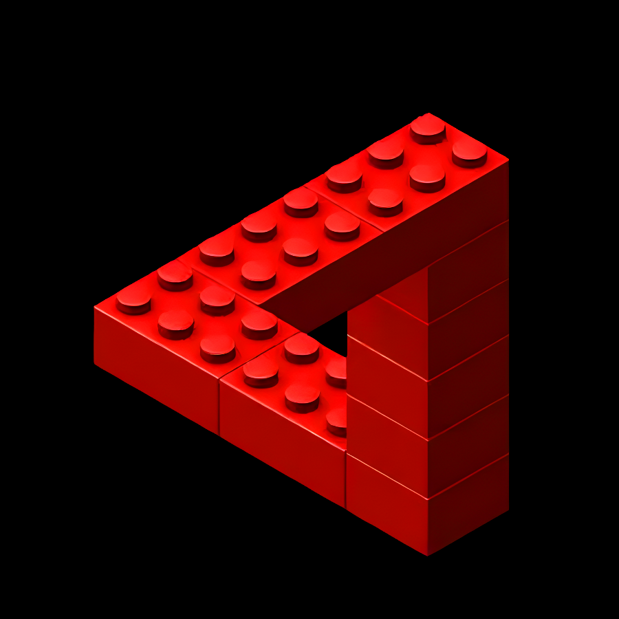 Escher Toy Bricks  T-Shirt