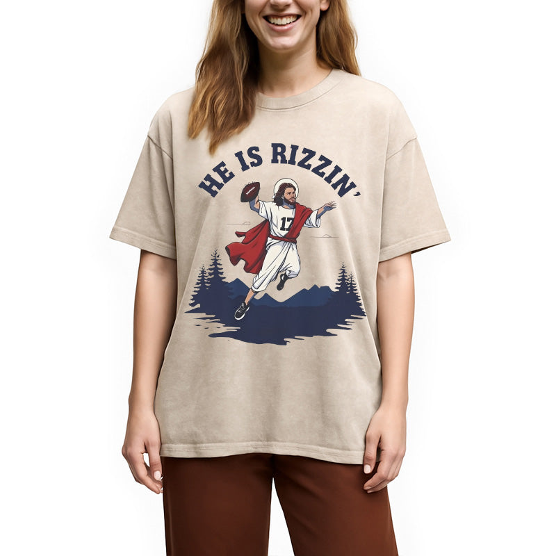 bbb He Is Rizzin' Washed T-Shirt