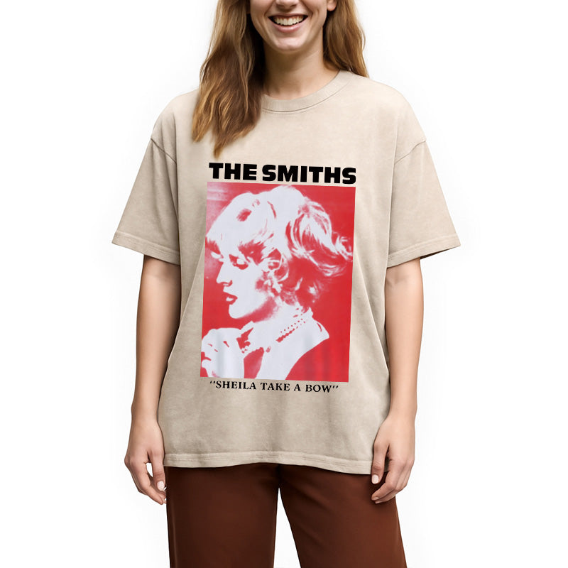 bbb The Smiths Sheila Take A Bow Meme Washed T-Shirt