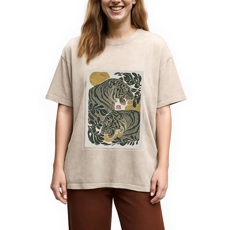 bbb Woodcut Tiger Washed T-Shirt