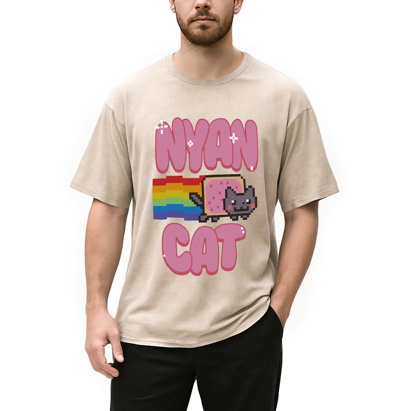bbb Nyan Cat Pride Washed T-Shirt