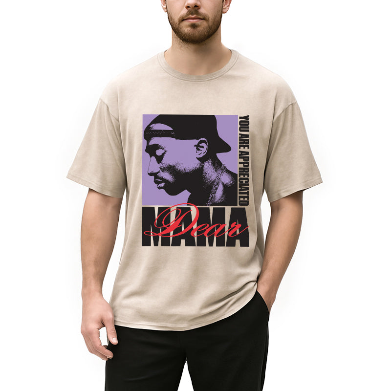 bbb Tupac Dear Mama Appreciated Washed T-Shirt