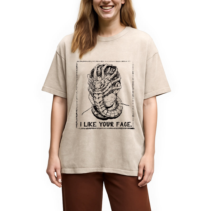 bbb I Like Your Face Washed T-Shirt